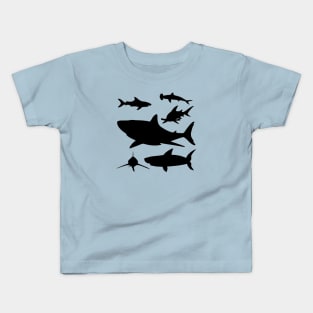 Shark Silhouette 1 Kids T-Shirt